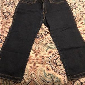 Gap cropped boot cut stretch jeans